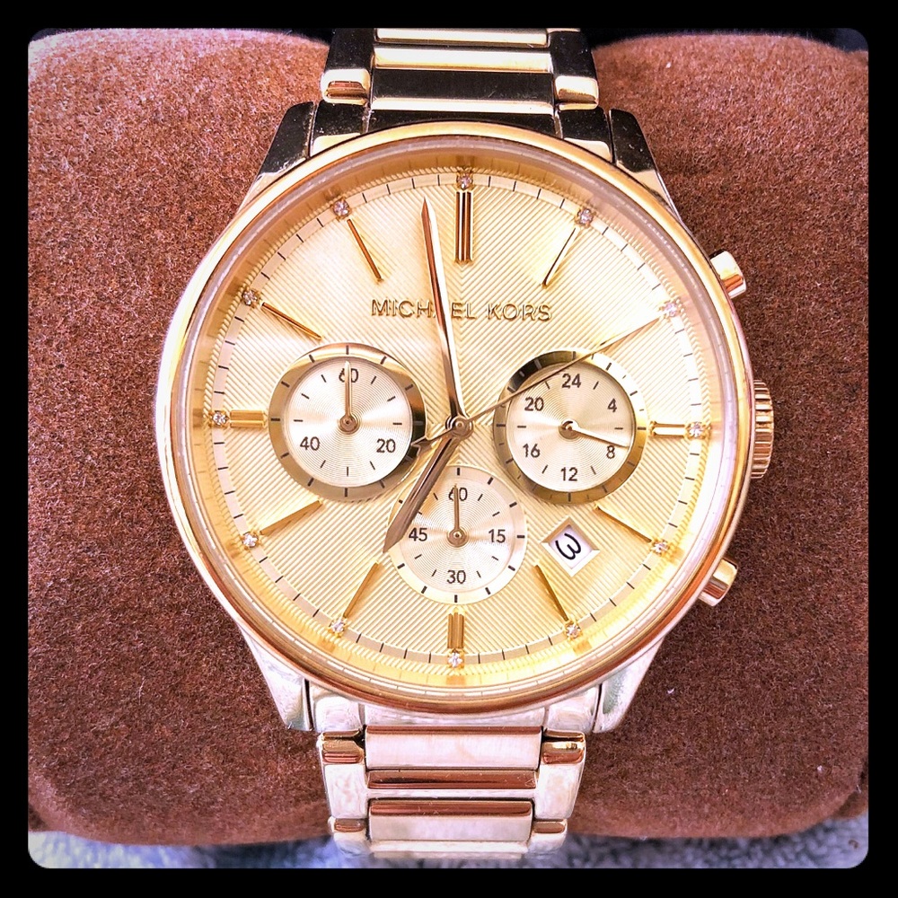 Michael Kors Gold Oversized Watch